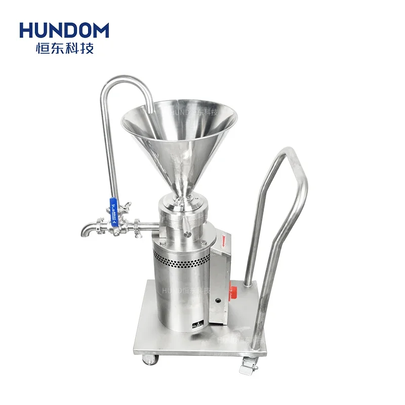 Factory Stainless Steel Peanut Butter Making Machine Tahini Colloid Grinder Vertical Colloid Mill For Mayonnaise / Food