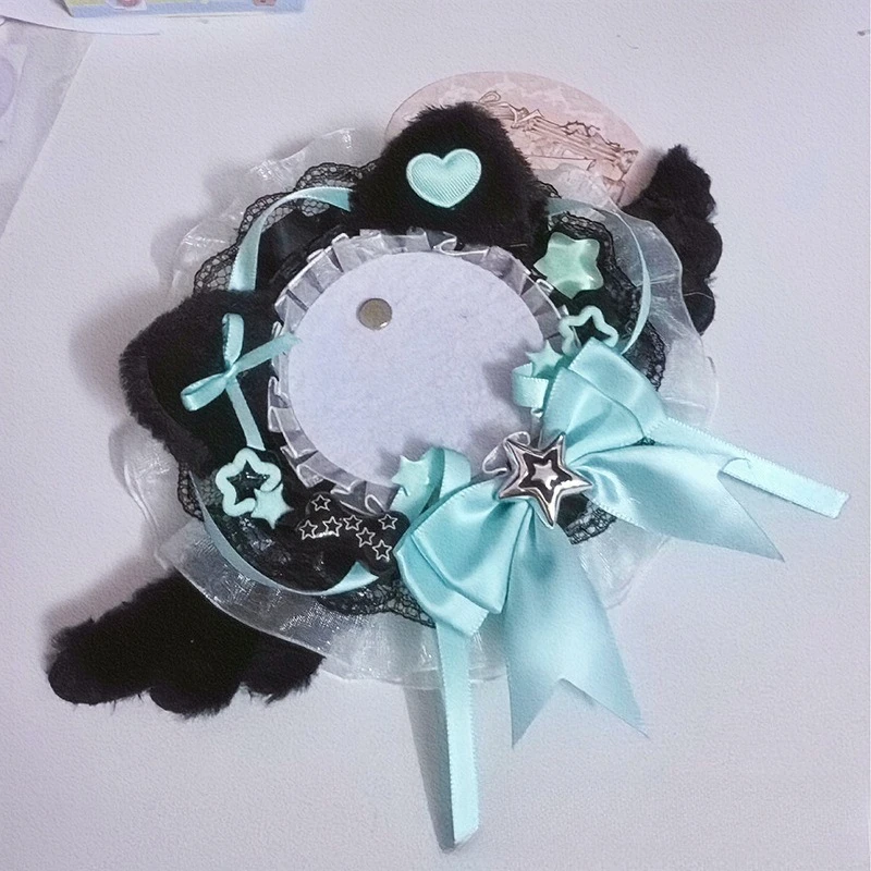 Набор для демонстрации значков аниме для булавок 58-75 мм, набор декоративных держателей для фона для сумки Ita, милый кружевной модный держатель для значка