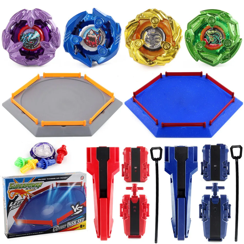 XD168-16(B06-AB) Bey X 4PCS BX00-13 14 15 16 BX Series with Stadium Launchers Grip Set Toys for Children Gift