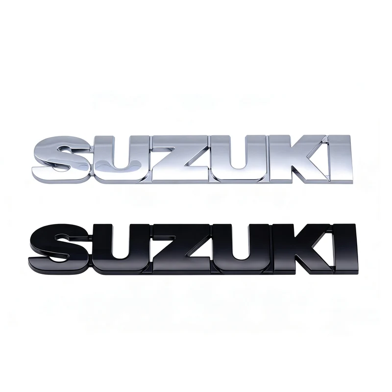 

ABS логотип Suzuki эмблема буквы наклейка задний багажник автомобиля значок для Suzuki Swift Samurai Vitara SX4 Jimny Alto Kaiser Ingnis DZire
