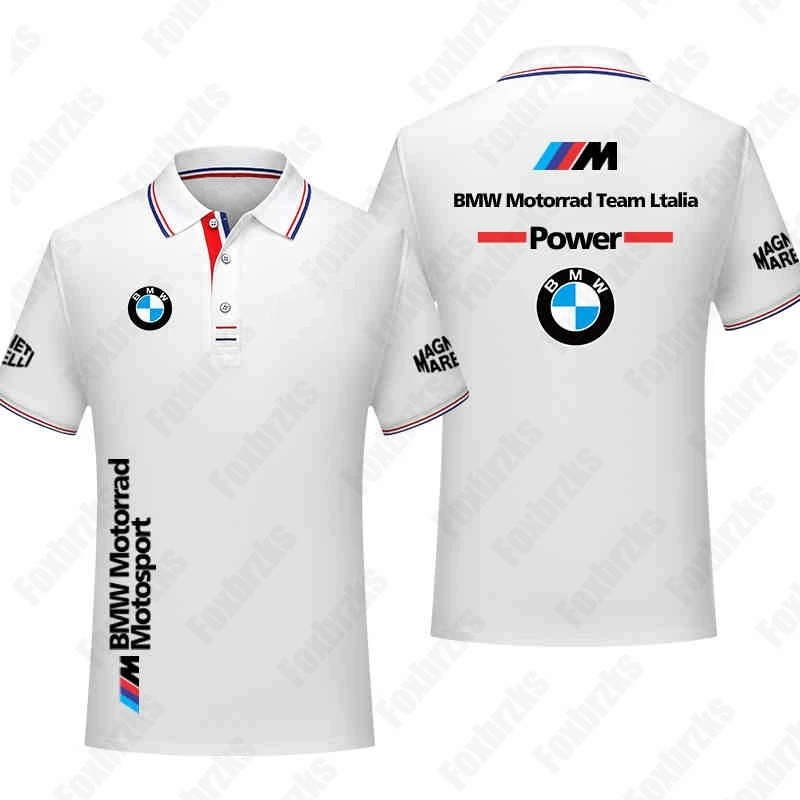 

Весна и лето 2021, рубашка поло с короткими рукавами BMW, повседневная модная мужская рубашка с короткими рукавами и 3D принтом BMW