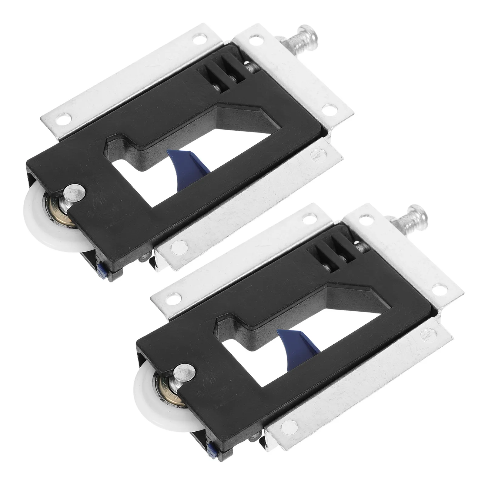 

2 шт. Усиленные ролики для раздвижных дверей, сменные, из алюминиевого сплава, для шкафов, бесшумные, плавное скольжение