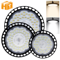 AC220V LED High Bay Light 100W 150W 200W SMD2835 4000K 6000K High Brightness Commercial Industrial Garage Workshop UFO Lamps