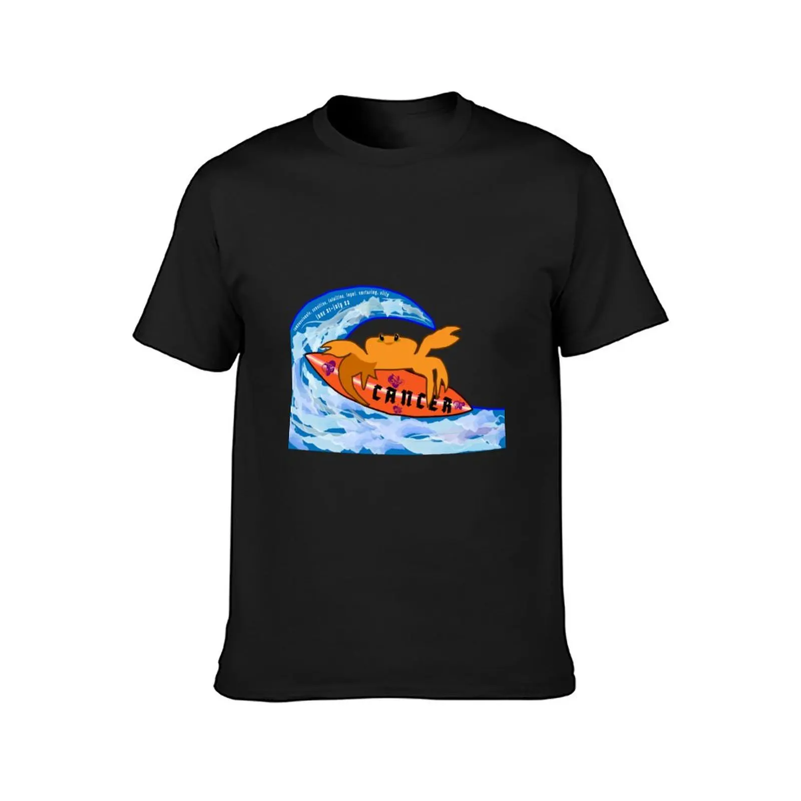 Cancer Zodiac Crab T-Shirt Short sleeve tee summer clothes quick drying mens champion t shirts