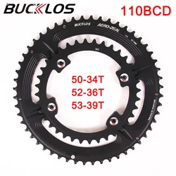 BUCKLOS Bicycle Chainring 110bcd 4 Holes Bike Crown Road Bike Chainwheel Plate for Shimano R7000/8000/9100 Crankset Bike Parts