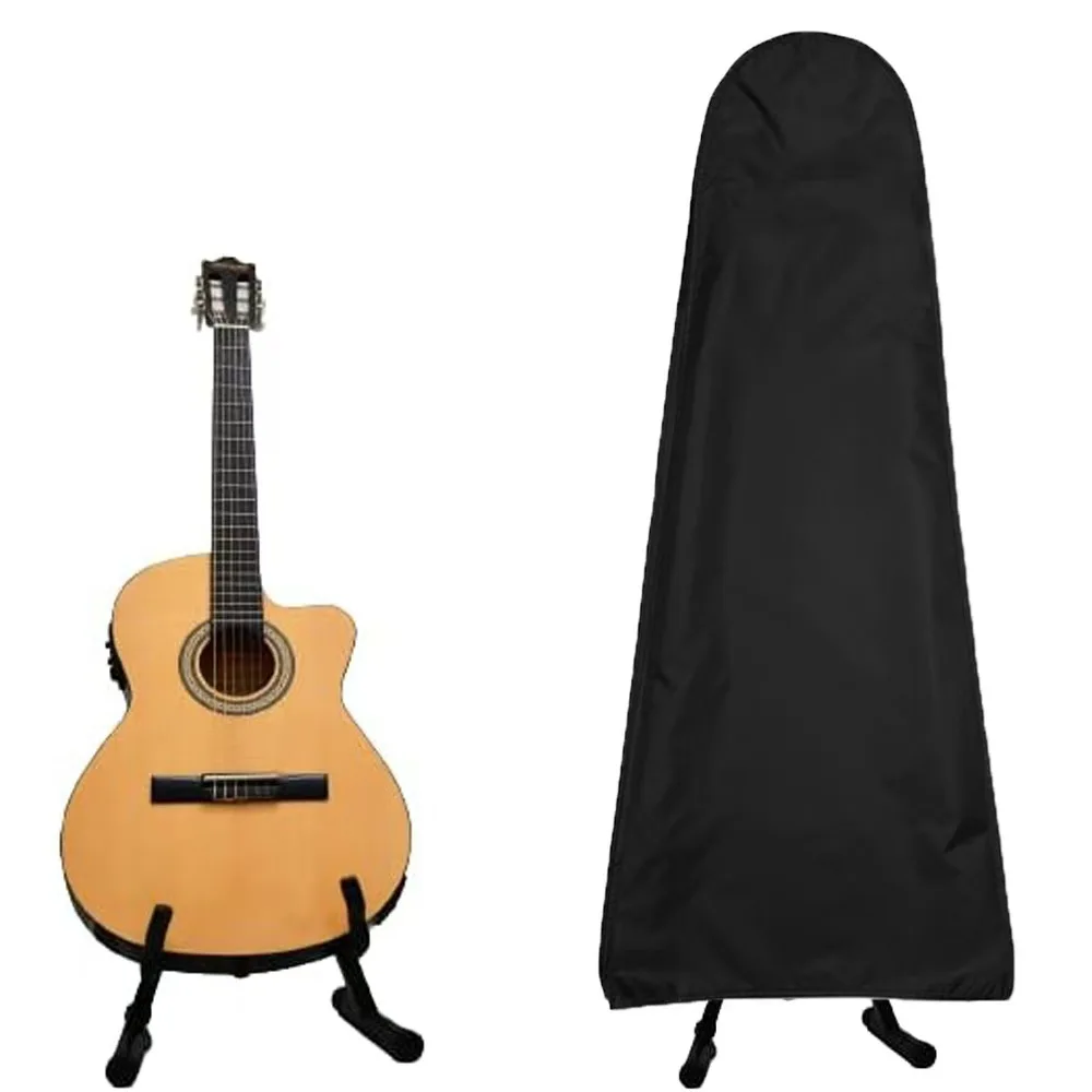 1 Stück Gitarren-Staubschutzhülle, passend für Akustik-/E-Gitarren und Bässe auf Ständern, Instrumentenschutzhülle (nur Hülle)