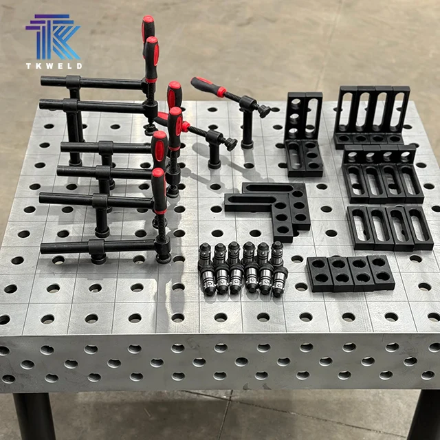 

TKweld D16 D28 1000*1000*200mm Robot-Suitable 0.5mm Plasma Nitriding Welding Table 3D/2D Product Type Soldering Stations