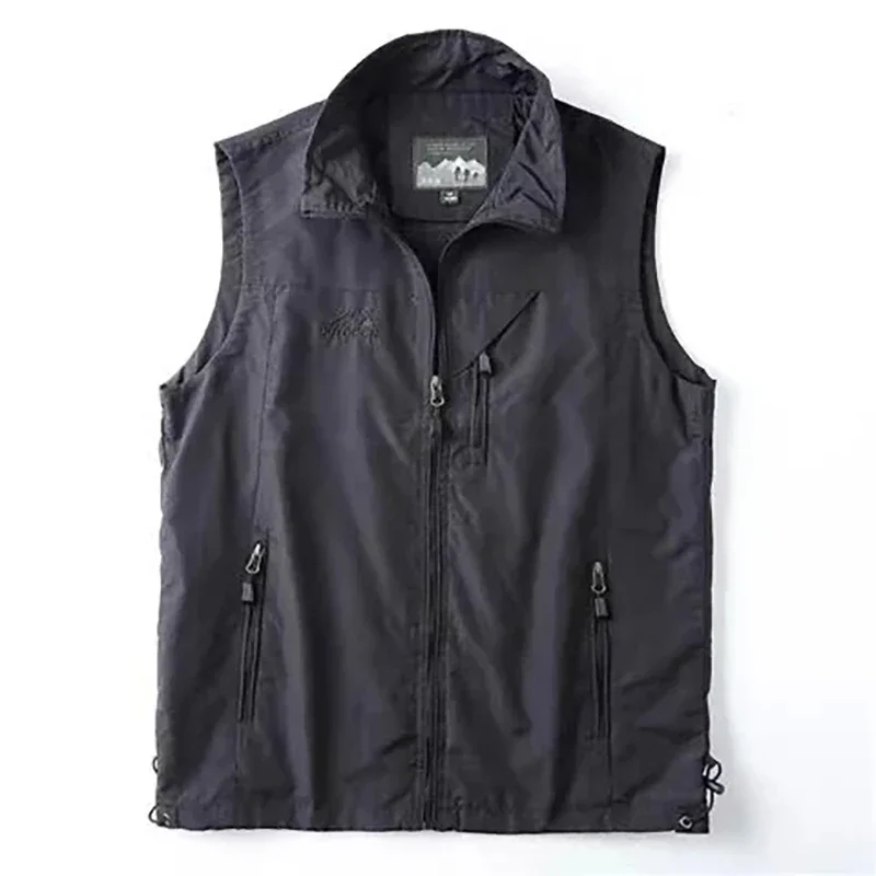 Stand up collar, double-sided, camisole jacket for men, lamb wool workwear, vest for men, autumn/winter 2024