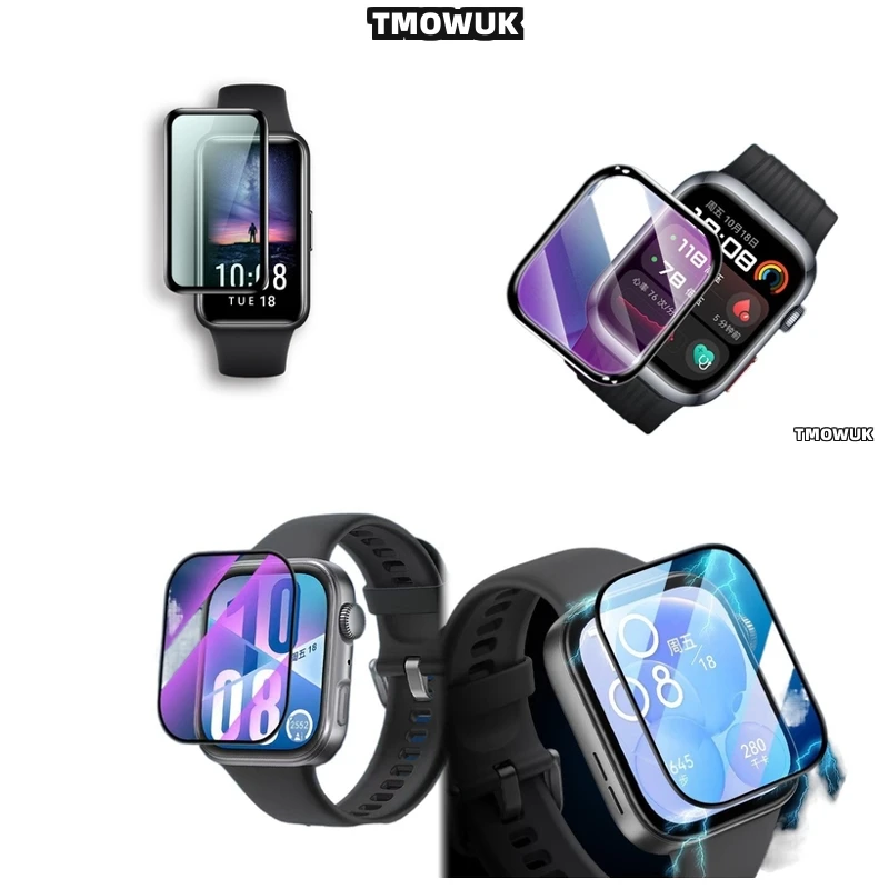 

For Huawei Band 6 7 8 9 10 B6 B7 Watch D2 Fit 3 4 Pro SE, Compact Design Film.