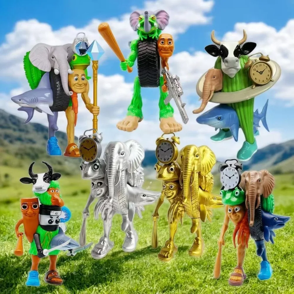 30 نمط مضحك الإيطالية Brainrot الشكل تونغ تونغ صحور Tralalero Tralala مزيج التماثيل نموذج سطح المكتب زخرفة ديكور #2