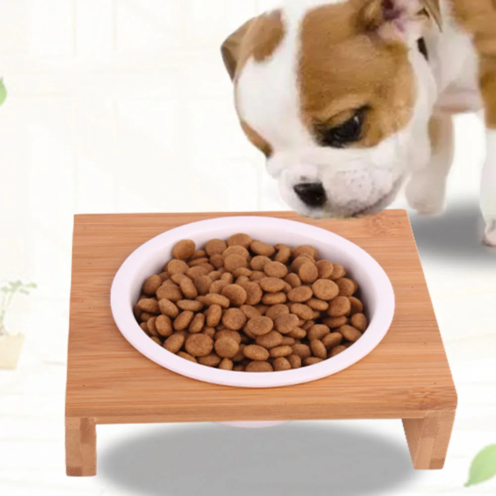 

Pet Ceramic Bowl Cat Dog Single Feeding Durable Non Toxic Easy Table Dining Pet Supplies Dog Feeder