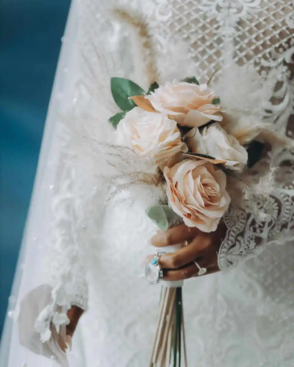 Elegante Zeemeermin Trouwjurk Hoge Hals 3D-Kant Bruidsjurken Glans Pailletten Applicaties Vestina De Novia Plus Size Aangepaste