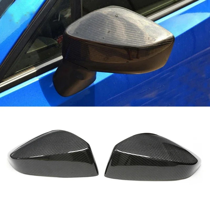 

For 2012-2020 Toyota 86 GT86 Subaru BRZ Real Carbon Fiber Car Rearview Mirror Cover Shell Trim Add on Style 2PCS