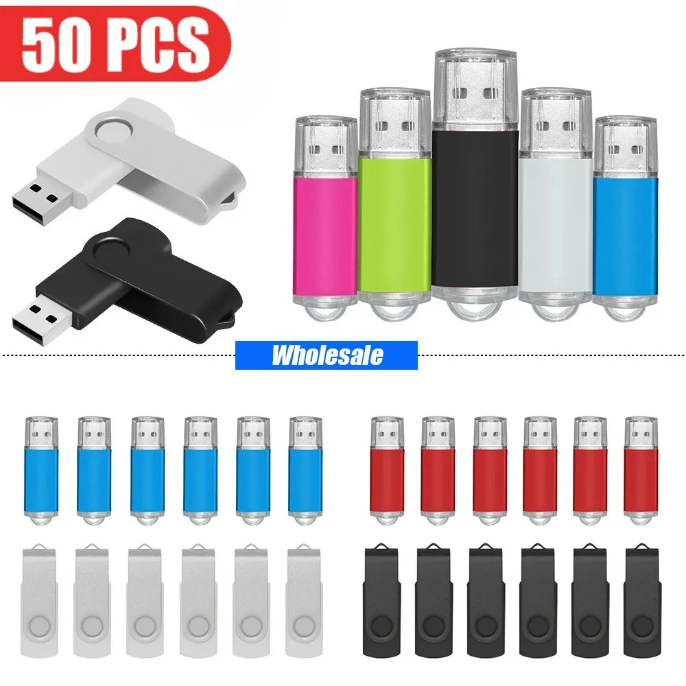 

50PCS Custom LOGO USB 2.0 High Speed Usb Stick 2. 0 memoria stick memory Flash Drive Creative Pendrive 4GB 8GB 16GB 32GB 64GB