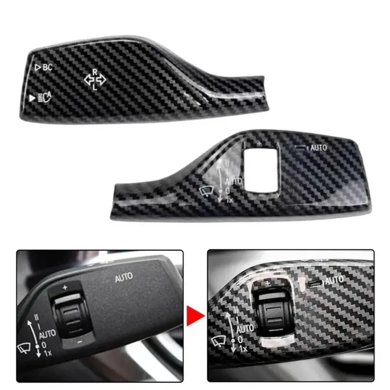 Car Wiper Wash Turn Signal Controller Cover Trim For BMW 3 4 5 Series X4 X6 Z4 M3 M4 M5 M8 Dashboard Steering Wheel Accessories