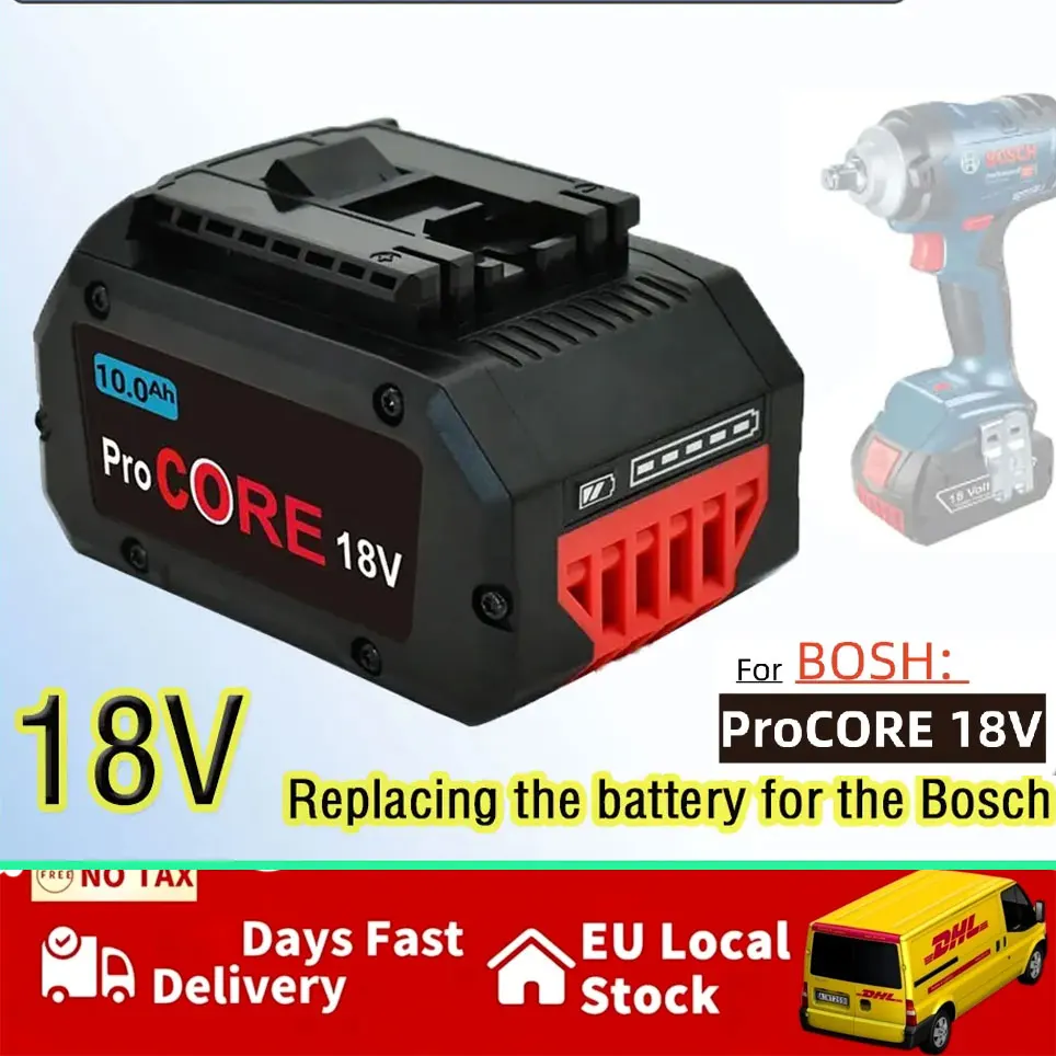 18 V 21700 Li-Ionen-Akku für Bosch ProCORE BAT609 BAT618 mit BMS 8 Ah/10 Ah Ersatz