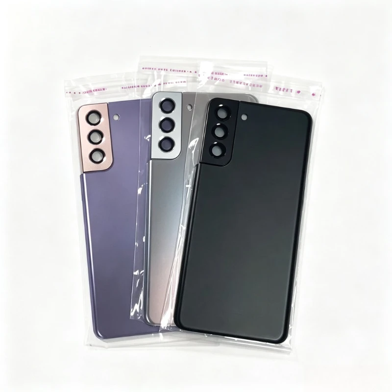 Replacement Glass Back Cover Battery Cover Case For SAM-S21 Plus S21FE SM-G991 G996 G990 Rear Cover Battery Door Back Housing