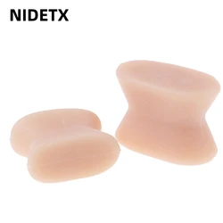 2pcs=1pair Silicone Gel Toe Separator Hallux Valgus Thumb Overlapping Repair Bunion Corrector Bone Orthotic Straightener 3 Size