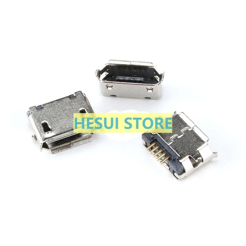 All copper MicroUSB socket MINIUSB female 5-pin patch