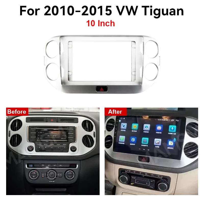 

QSZN 9/10 дюймов для VW Tiguan 2010-2015 Android автомобильный радиоприемник фасция стерео рамка мультимедийная навигация жгут проводов Canbus Box Kit