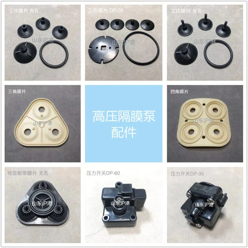 DP type high-pressure diaphragm pump accessories: working diaphragm/guide plate/triangular diaphragm/pressure switch/2pcs