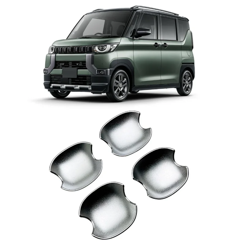Classy-4 Stuks Buitendeur Handvat Kom Cover Chrome Voor Mitsubishi Delica Mini 2023 2024