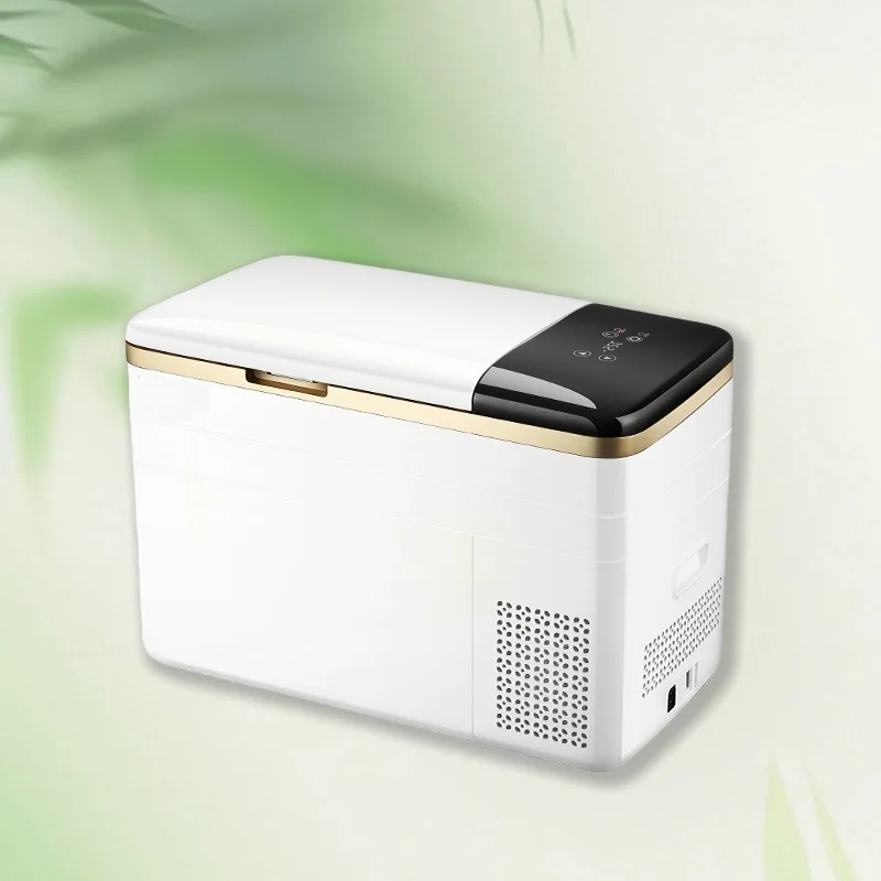 31L Portable Car Refrigerator 12/24V Dual-Purpose Compressor Refrigeration for Home Dormitory Car Small Refrigerator