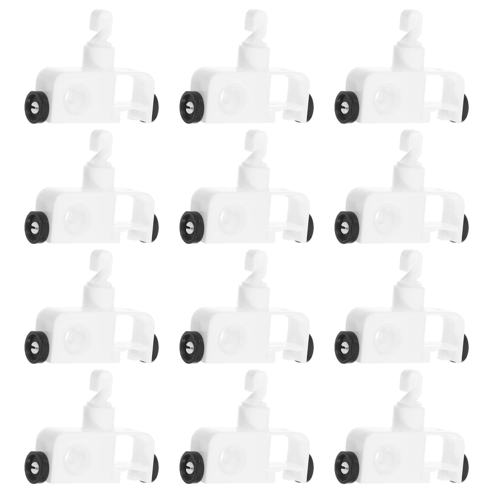 

12pcs Vertical Blind Carriers Diy Installation Repair Parts Kit Smooth Silent Sliding For Bedroom Living Room Office School