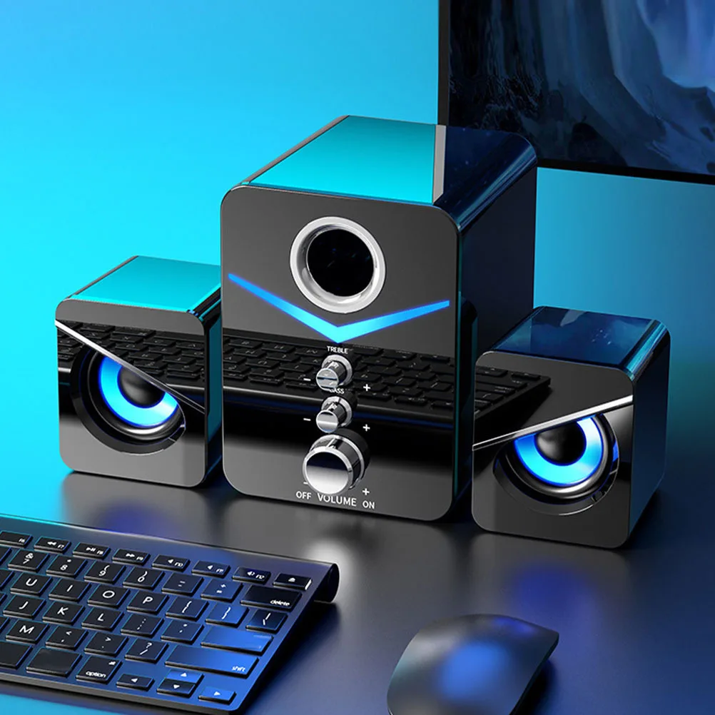 

3Pcs Computer Speakers Sturdy Wear Resistant USB Audio Professional Speakers for Office Laptop Phone Sound Box