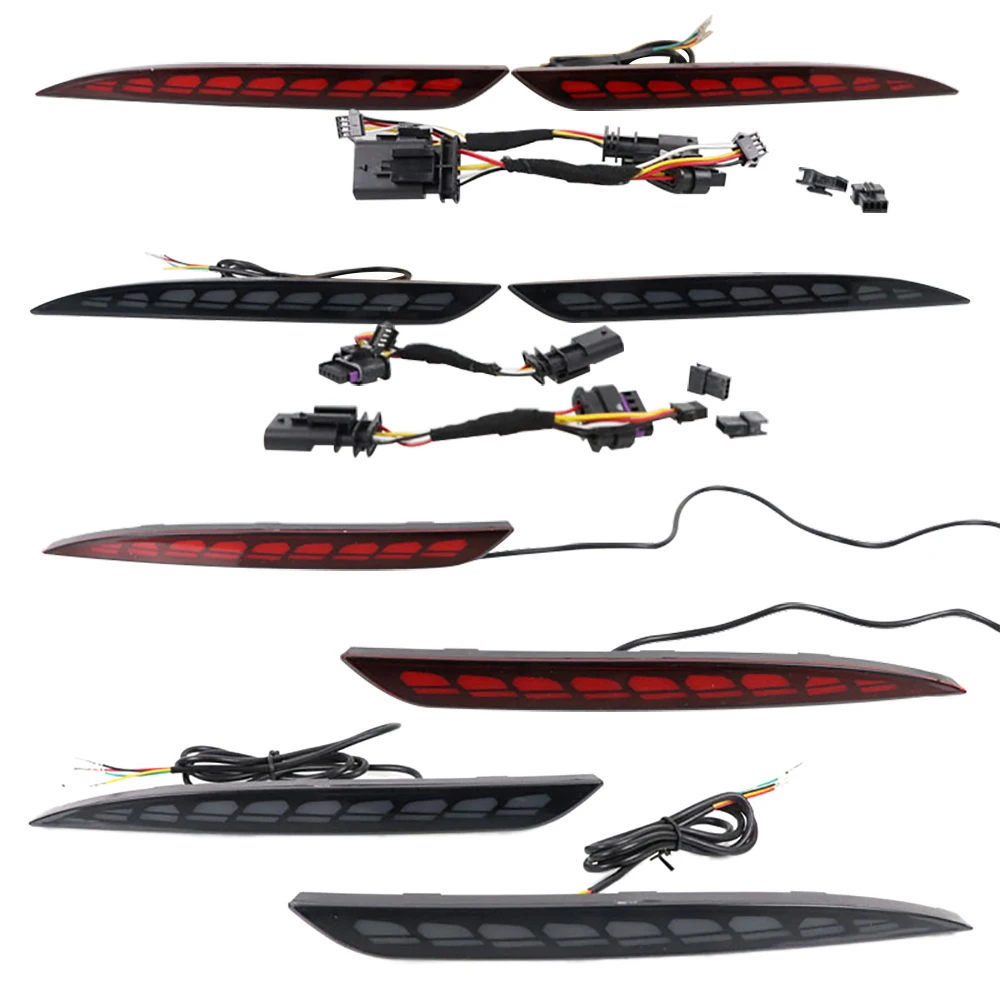12V LED Rear Bumper Fog Lamp Brake Light For Tesla Model 3/Y 2021 2022  Scale Car Accessories