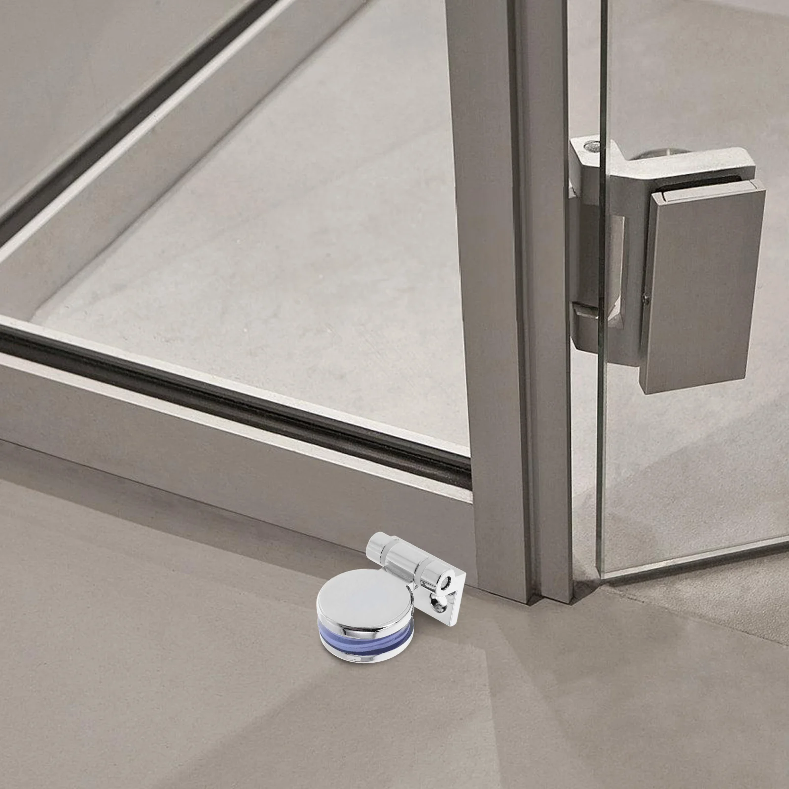 مفصل باب زجاجي 180 درجة معدني شديد التحمل بدون إطار مفصل دش إغلاق ناعم بديل للتخميد للحمام