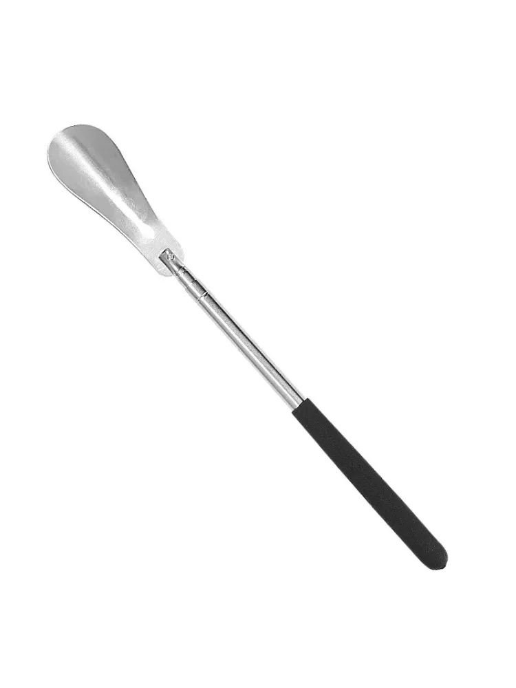 Cornes à chaussures rétractables en métal, 31cm-65cm, à Long manche, pour femme enceinte et personnes âgées, cuillère à chaussures, spatule à chaussures rétractable, 1/2 pièces