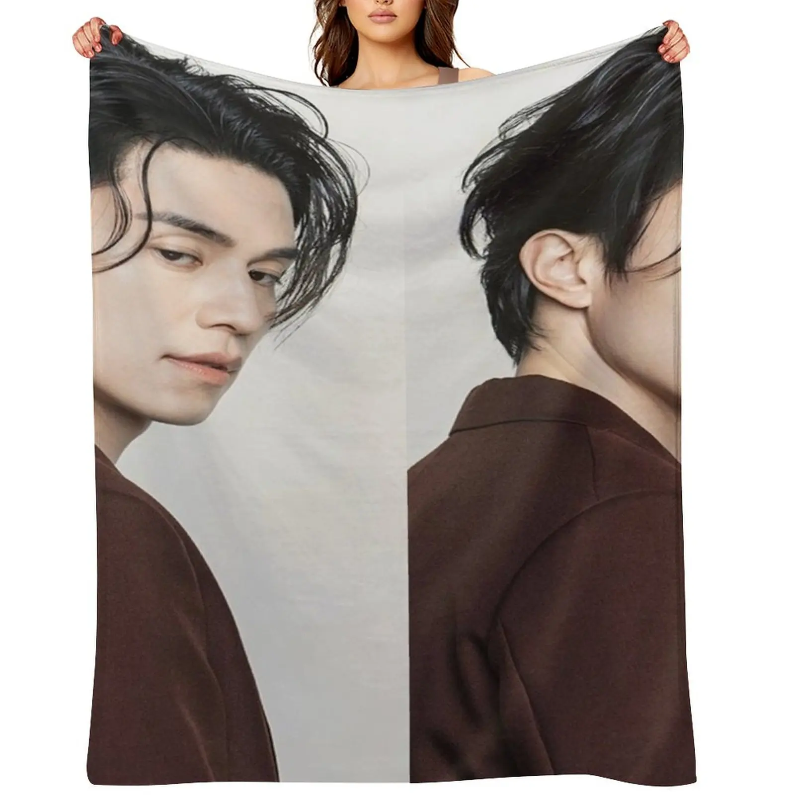 

lee dong wook actor Throw Blanket Designers Plaid Shaggy Large Blankets