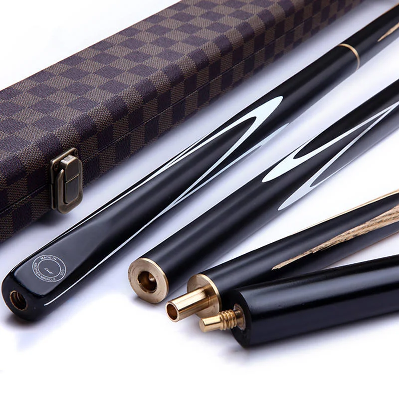 High Quality Custom Carbon Fiber Snooker Cue Handmade in China-3/4 or 1/2 Jointed