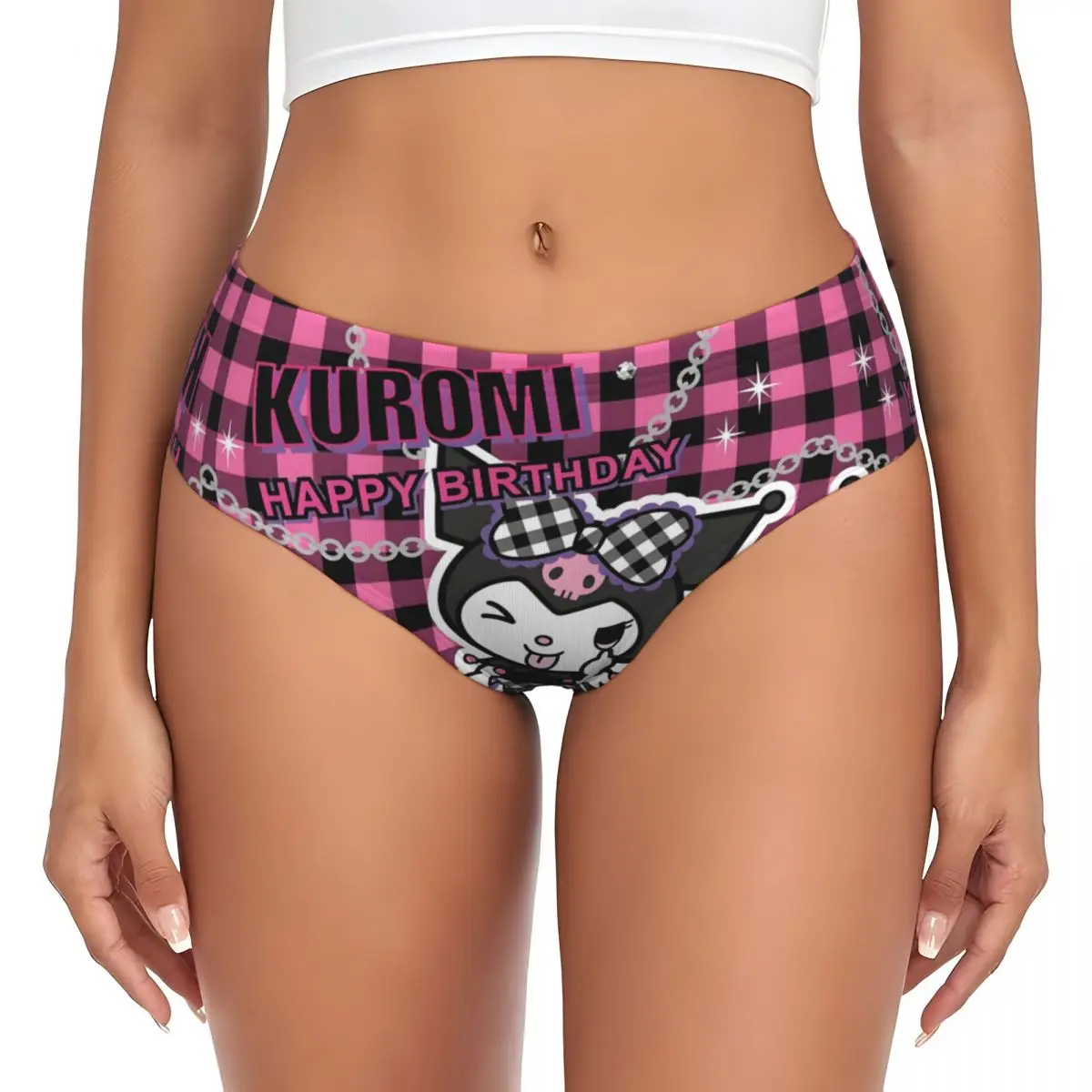 Custom Kuromi New Anime Kawaii Briefs Underwear Womens Comfortable Stretch Classical Panties