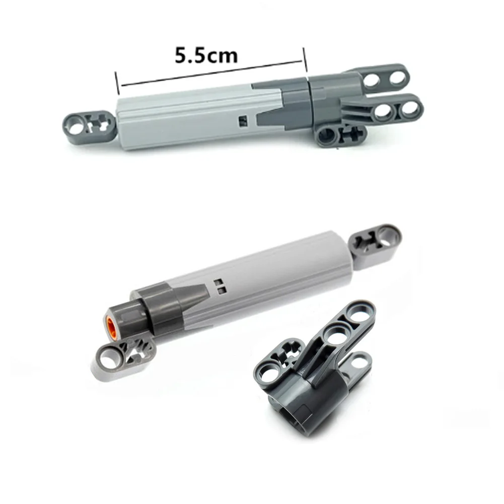 16PCS Linear Actuator Push Rod Dynamic Telescopic Rod Pack MOC Building Blocks Compatible with legoeds 61927 92639 61904 40918