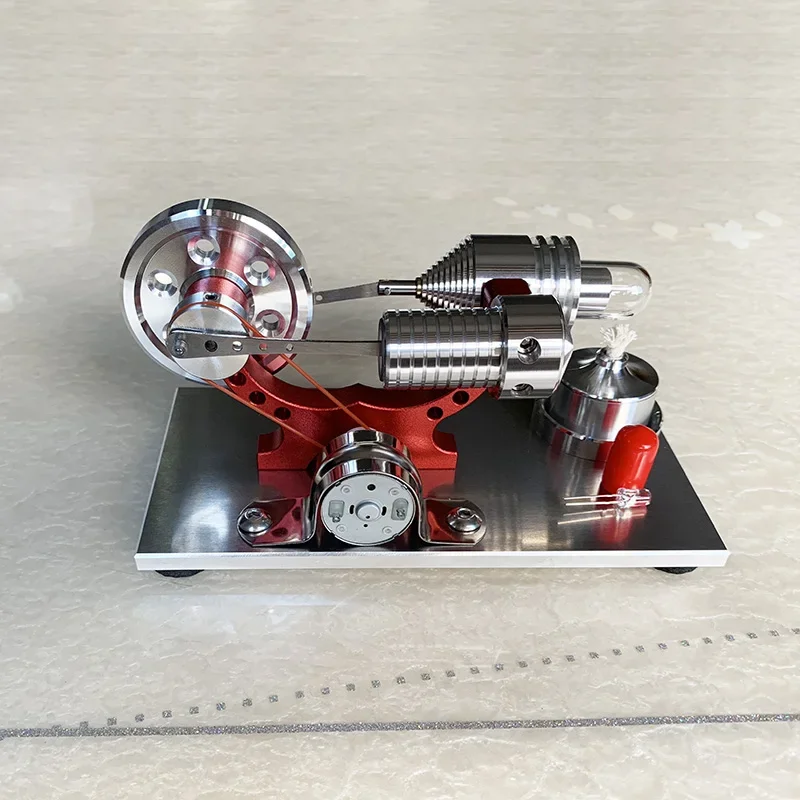 Stirling Engine Steam Engine Model Micro Generator Luminous Power Generation Model Scientific Physics Experiment Toy Gift