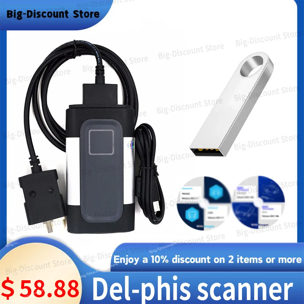 Cars Trucks A+ Quality double Board DS-150e Diagnostic Device DS100 New VCI 2020.23 Update To 2021.11 Request Use OBD2 Pro