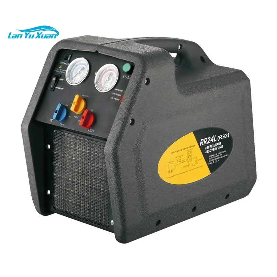 Automatic Gas Recovery Unit 3/4HP 1HP R32 R1234YF explosion -proof refrigerant gas recovery machine with LP cut down Switch