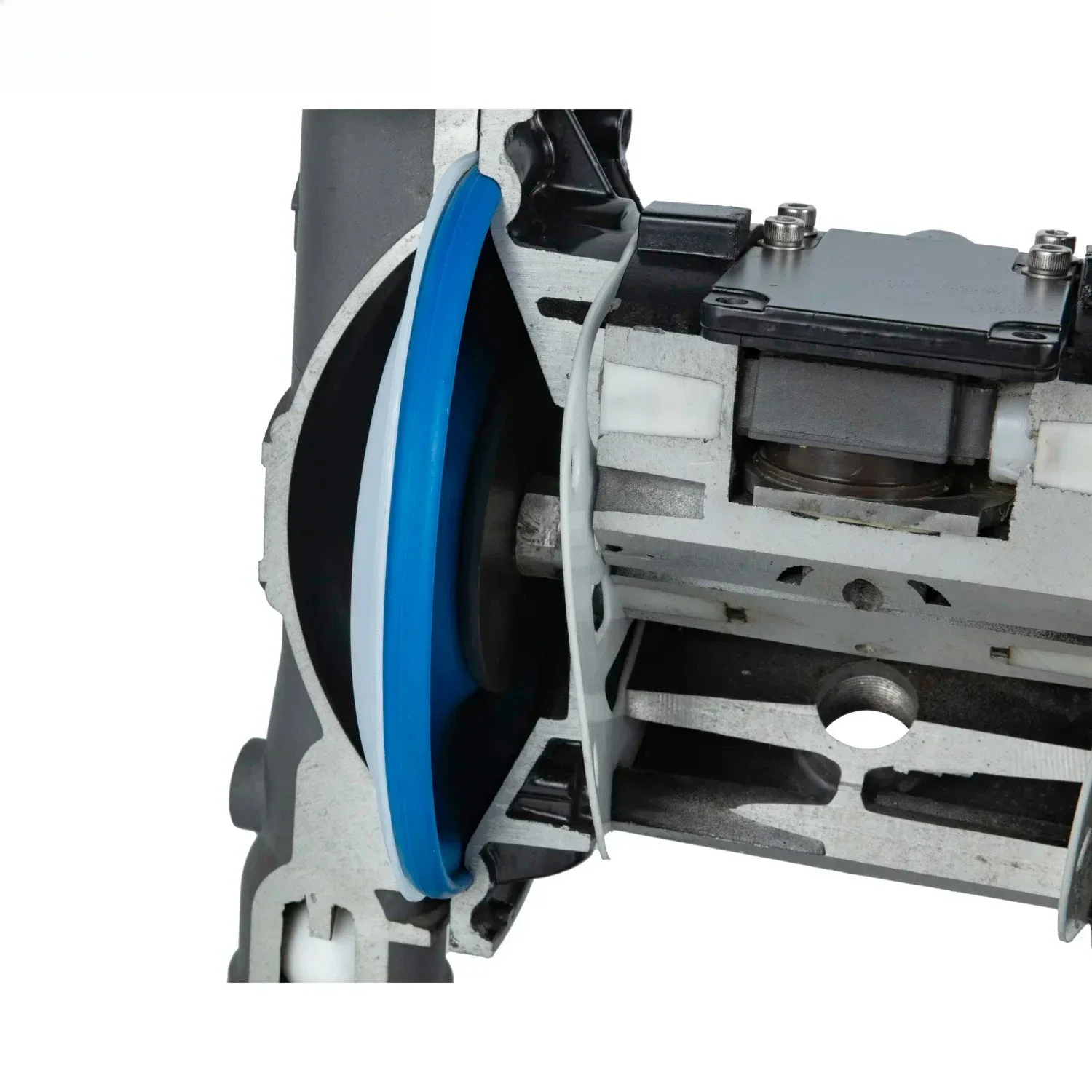 HY 1 Inch Aluminum Alloy With Buna N Pneumatic Diaphragm Pump For Crude Oil