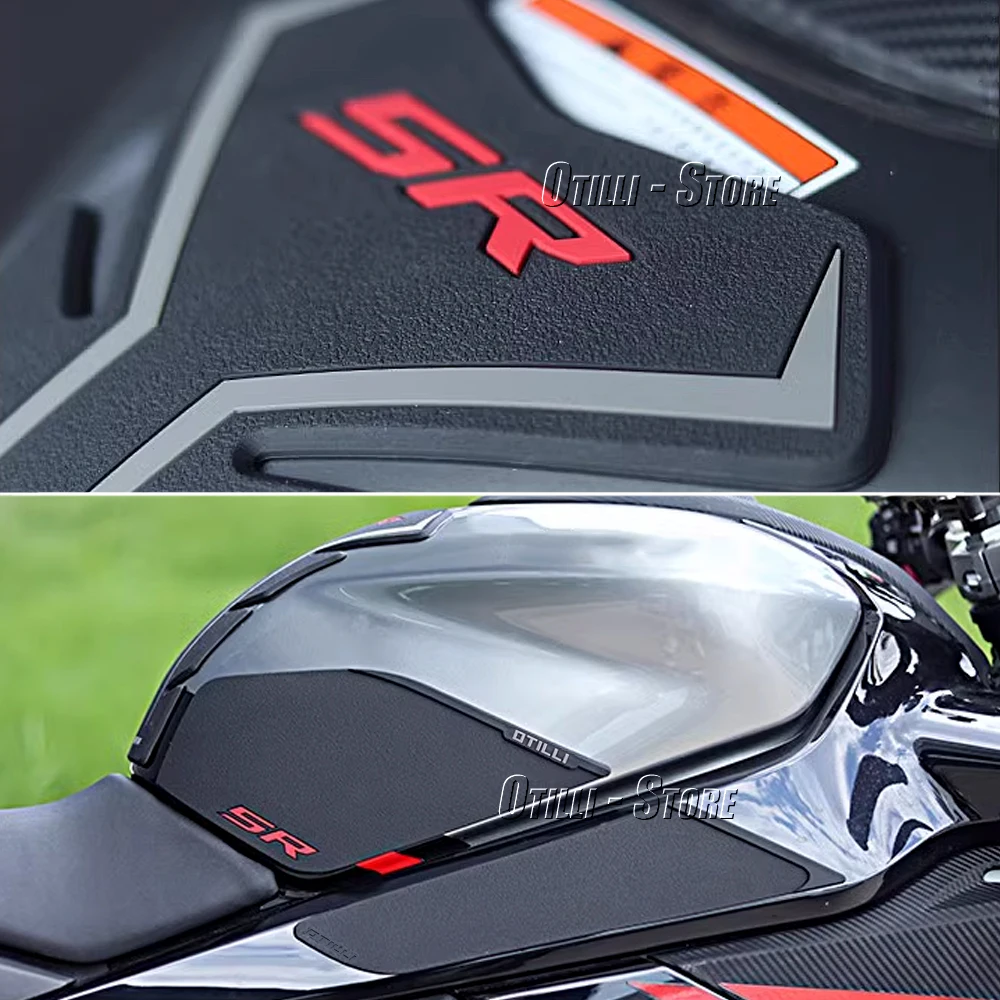 Neue Motorrad Kraftstoff Tank Pads Anti-slip Tankpad Aufkleber Gummi Schutz Aufkleber Für CFMOTO 450 SR 450SR 450sr 450 sr 2022 2023