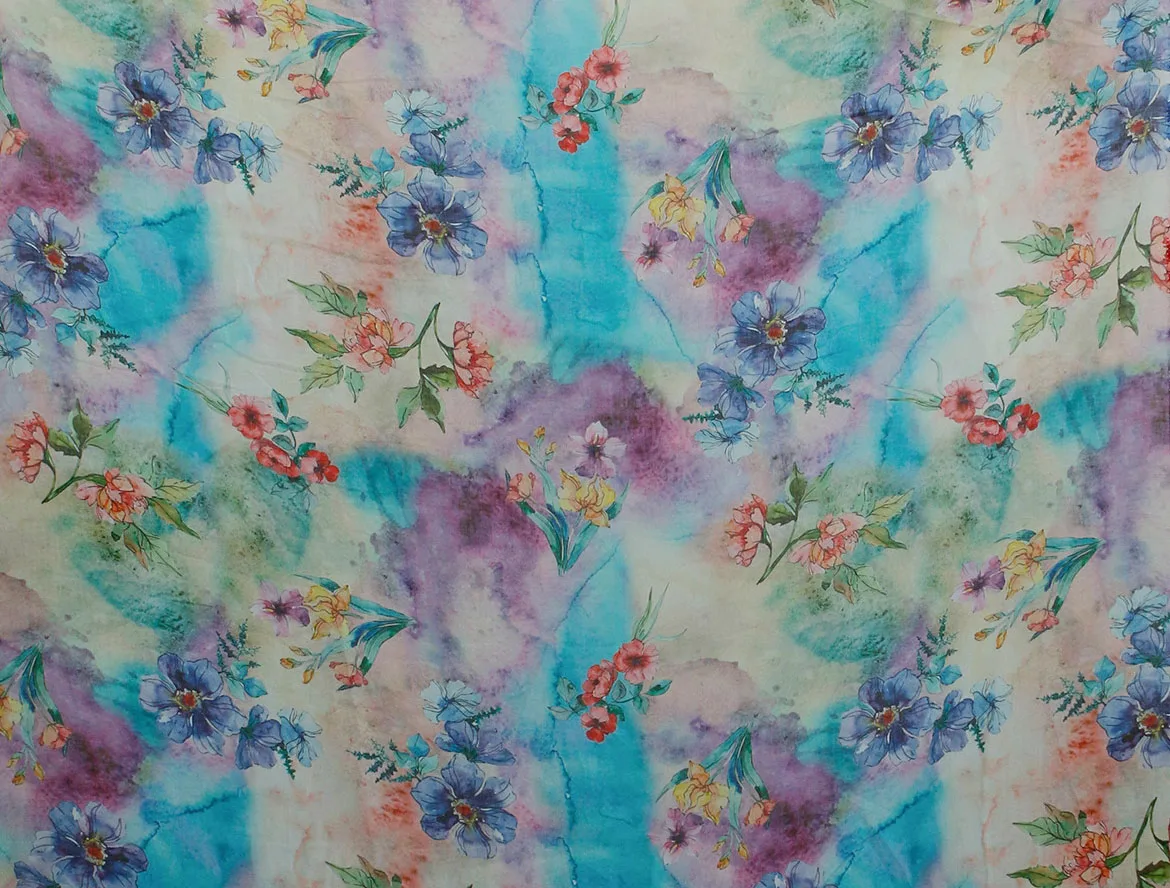 

1 ярд, натуральная чистая ткань рами, ретро, этническая печать, шитье, модное уникальное платье, халат, рубашка, ткани для одежды