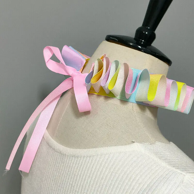 Faux col à volants victorien Renaissance, 1 pièce, ras du cou de Clown Cosplay, accessoires de Costume d'halloween, accessoire de photographie