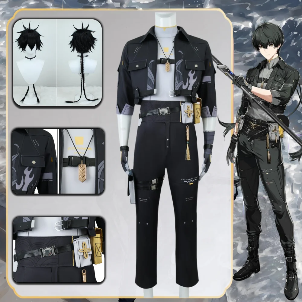 Disfraz de juego de Anime Wuthering Waves Cos para hombre y mujer, traje de Cosplay para hombre y niña, trajes guapos, Rover, disfraces de juego de rol para Halloween
