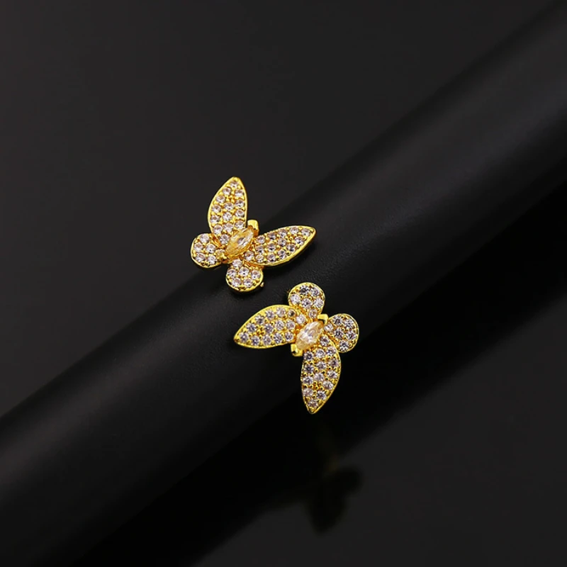 New Butterfly Rings for Women Luxury Fashion Jewelry Resizable Charm Engagement Rings Adjustable Party Gift Wholesale