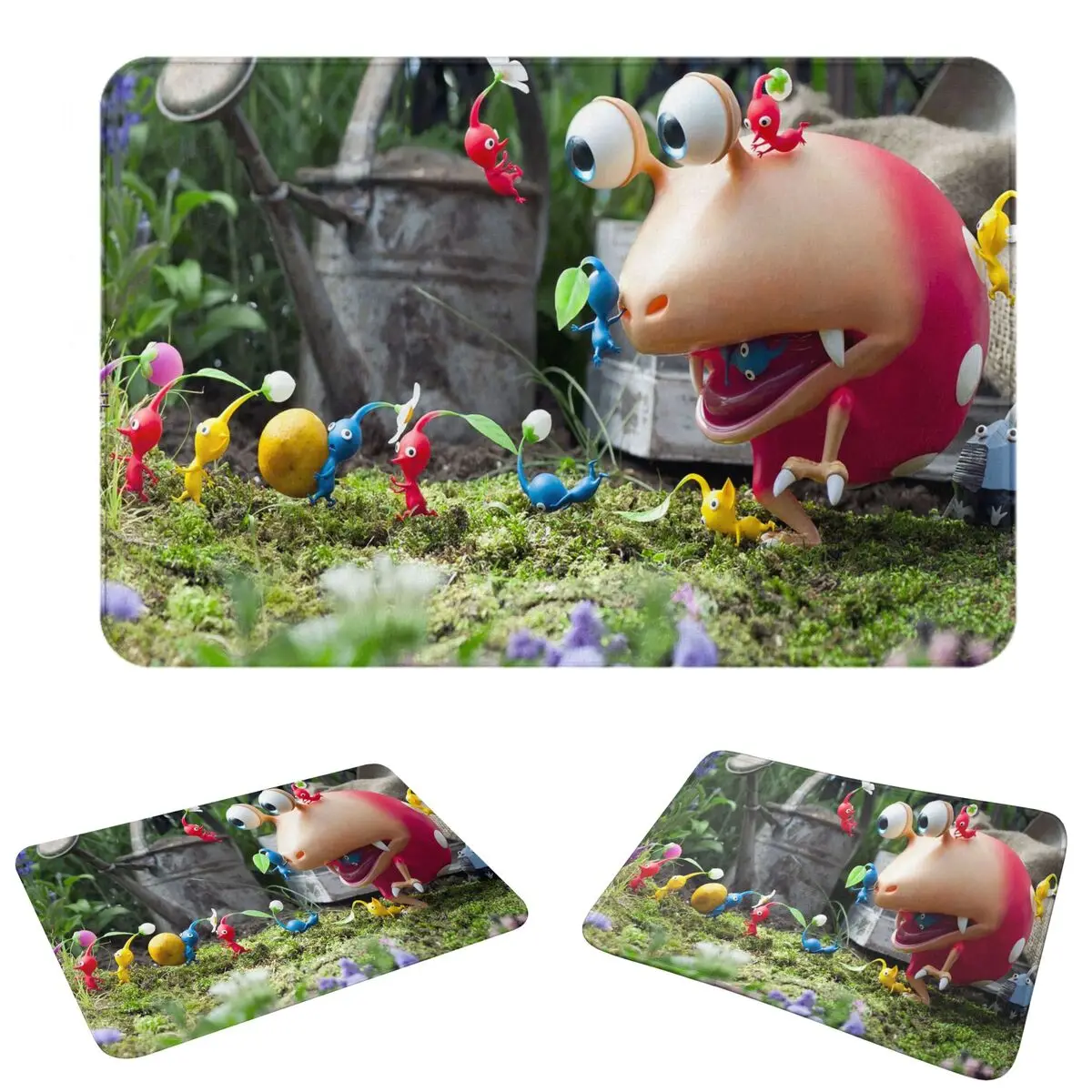Pikmin Anti-slip Doormat Floor Mat Antiwear Carpet Rug for Kitchen Entrance Home Bedroom Footpad Mats