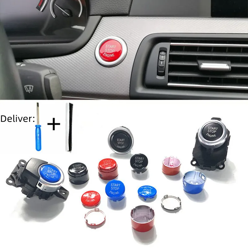 

For BMW One-key Start Button Sticker Replacement Parts To and Stop New and Old E901234567 Series X1345M345F30 Car Interior