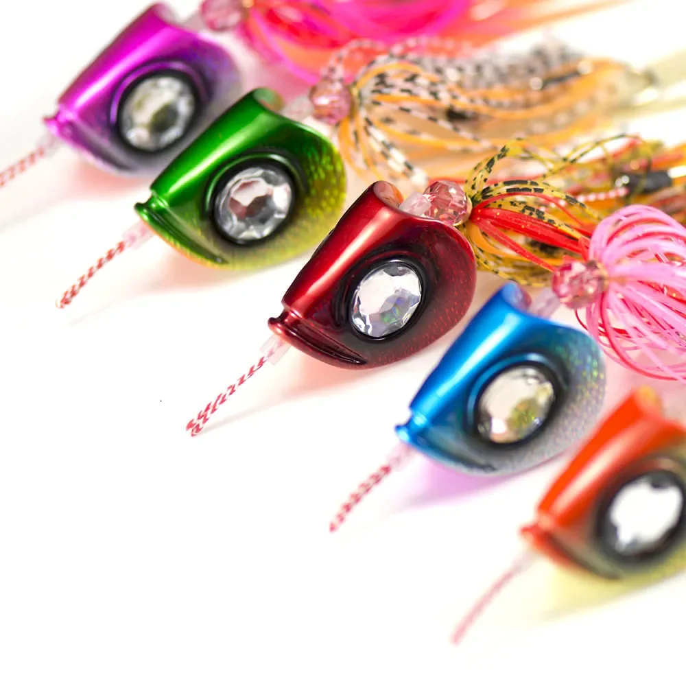 Countbass 5pcs 100g Ultimate Slider Jig Tai Rubber Kabura Bottom Madai Rigged Assist Hook Squid Snapper Sinker Fishing Lure