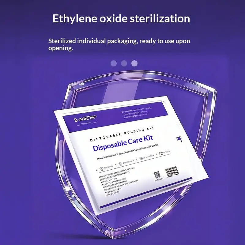Kit d'outils de remplacement de pansements stériles jetables, pour débridement, suture, désinfection et soins des plaies, portable