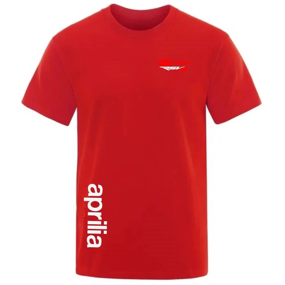 

New Aprilia Racing Rsv4 Racing Print Graphic T-shirt Men's and Women's Short Sleeve T-shirt High Quality Men's Wear Streetwear